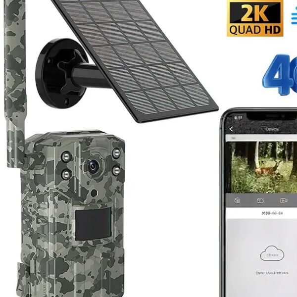 Camera de supraveghere exterior cu panou solar de vanatoare C Tech®,SIM 4G