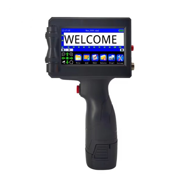 Imprimanta portabila C Tech® Inkjet, tip pistol , 1.2-12.7mm, Negru